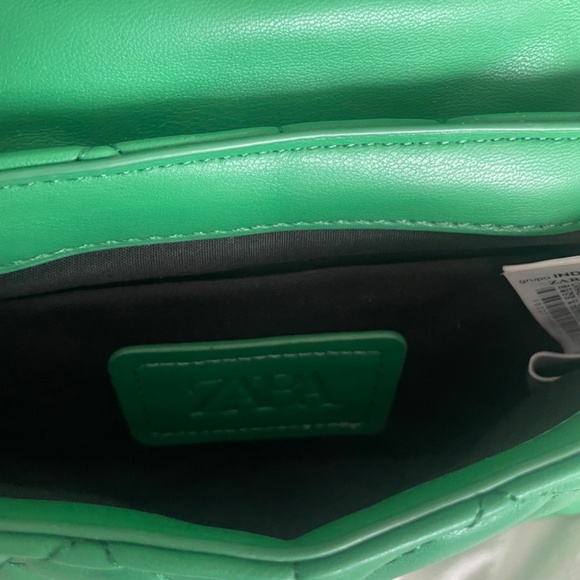 Zara green hand bag - Picture 2 of 2